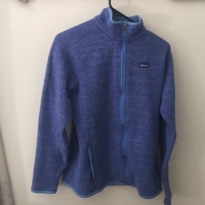 Patagonia full zip purple fleece